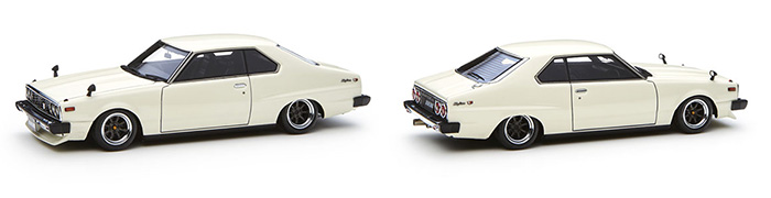 Nissan Skyline 2000 GT-ES (C210 White） Watanabe Wheel