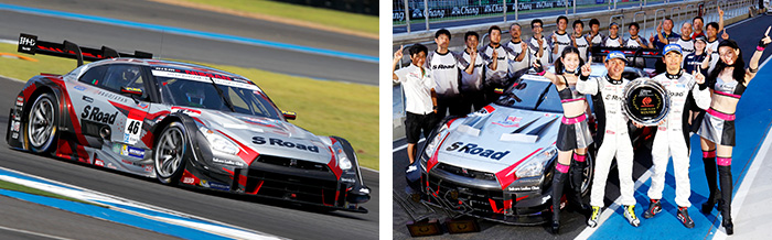 S Road MOLA GT-R SUPER GT500 2015 Rd.3 Thailand Winner No.46 1/18