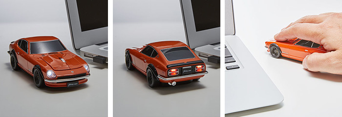 NISSAN FAIRLADY 240Z ワイヤレスマウス オレンジ