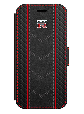 GT-R Carbon Leather Book Type Case
