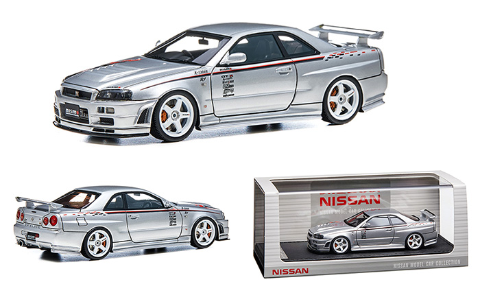 Nissan Skyline GT-R (R34 Nismo R-tune) Silver 1/43