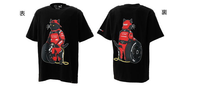 【NISSAN×go slow caravan】NISMOメカニック猫Tシャツ