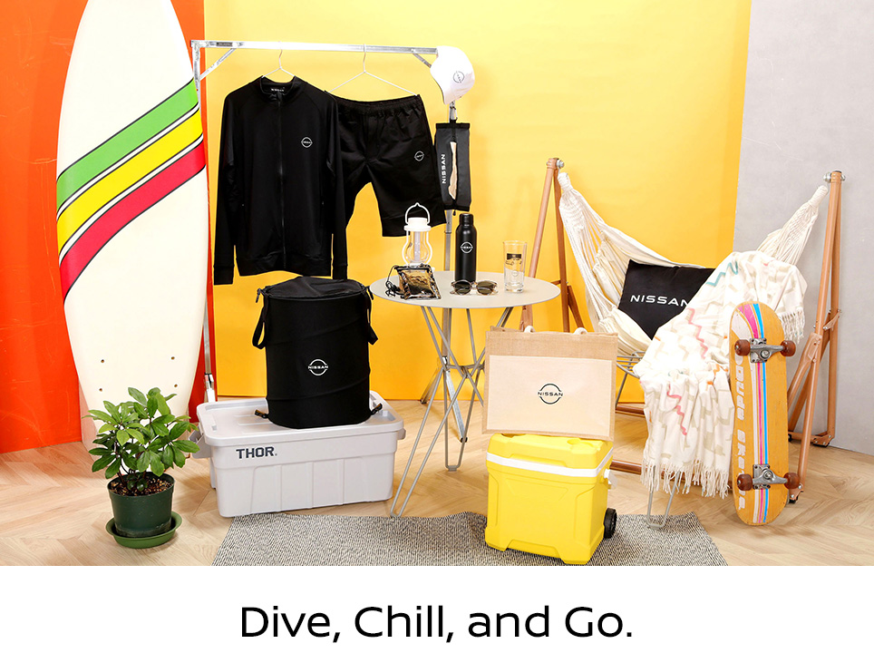 Dive, Chill, and Go.