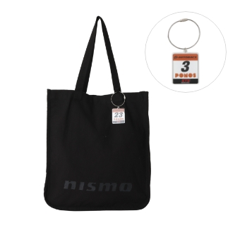 アクリルチャーム付きトートバッグ