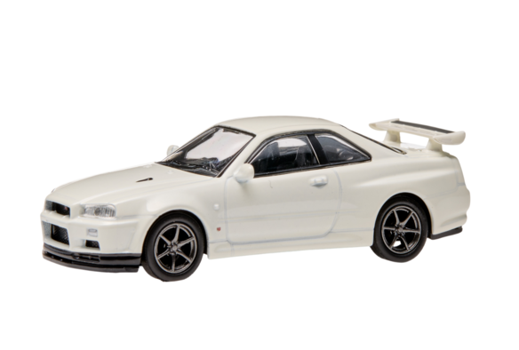 SKYLINE GT-R (BNR34)ホワイトパール 1/64