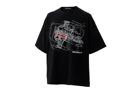 日産オンラインショップ：R34 エンジンイラストTシャツ