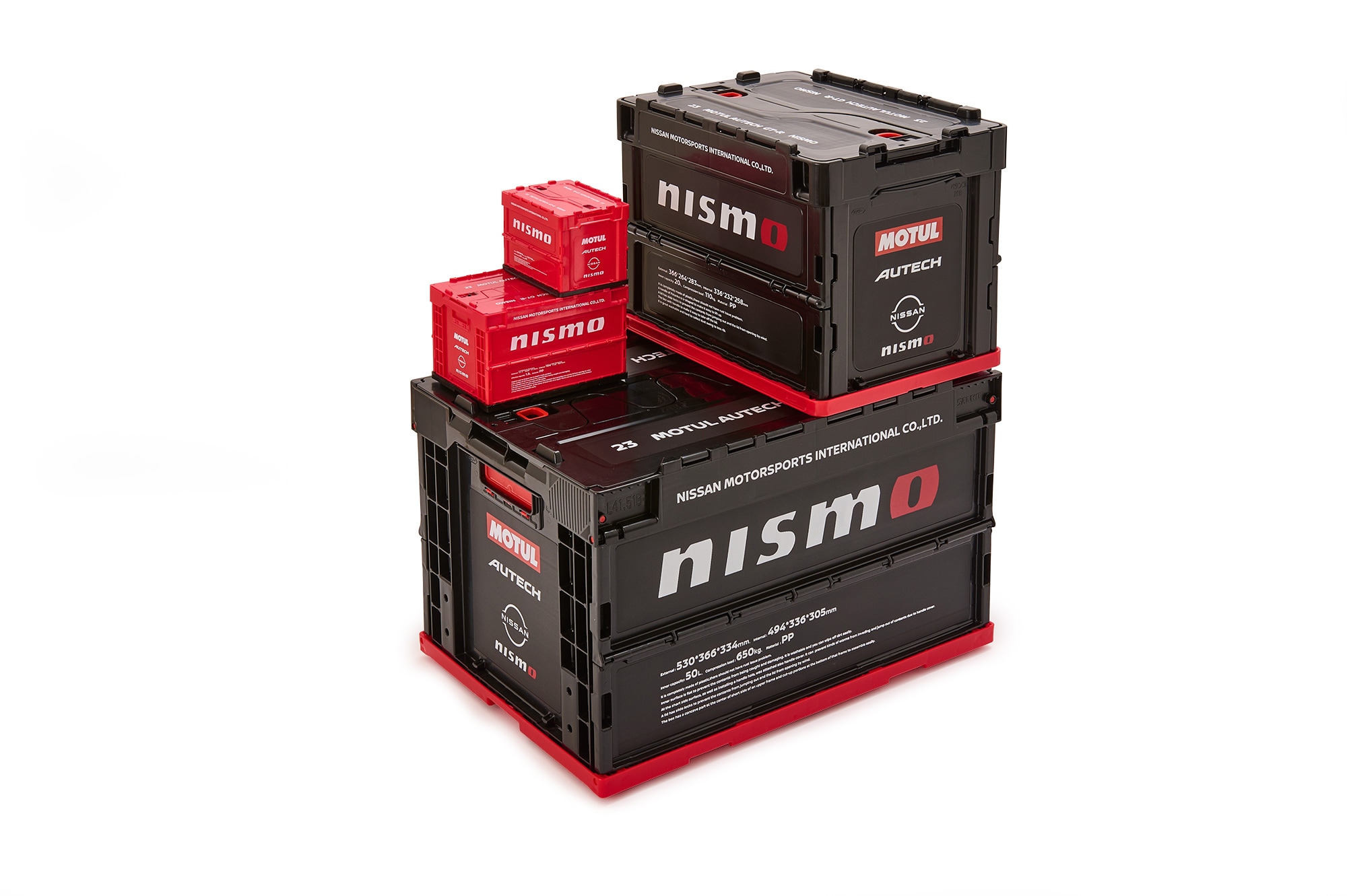 NISMO折りたたみコンテナ 黒 0.7Lニスモ オリコン ミニ ブラック